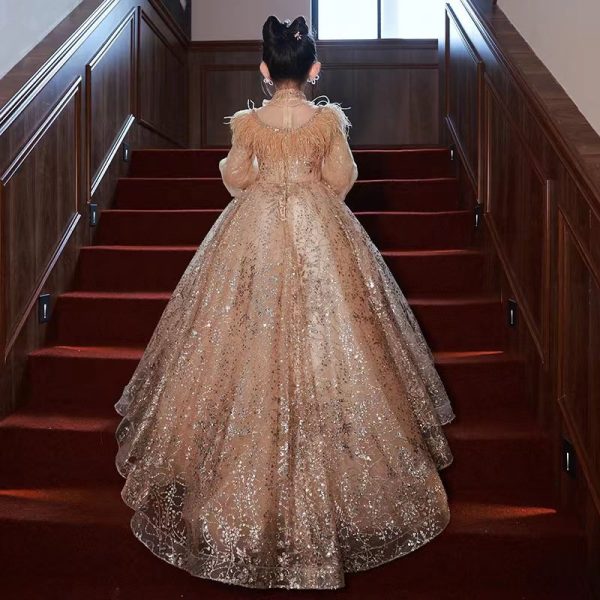 Sequined evening dress for girls ages 6-9-151 - Image 4