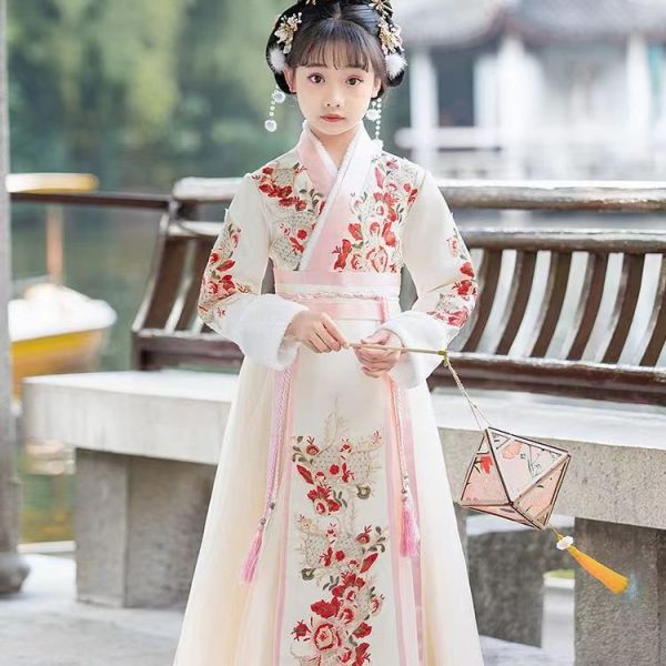 Chinese style evening dress for girls aged 6-9-152
