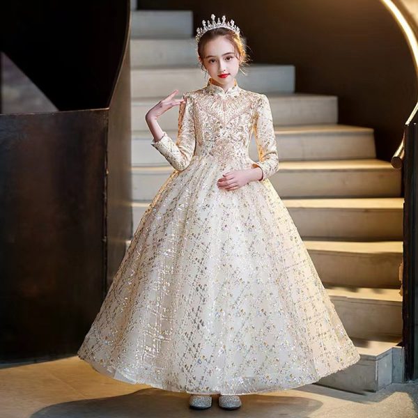 Slim-fit evening dress for girls ages 8-11-159 - Image 4