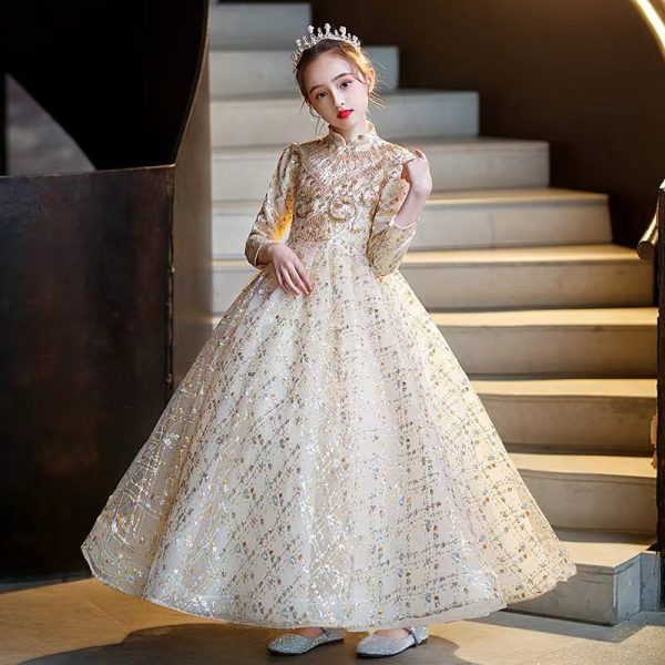 Slim-fit evening dress for girls ages 8-11-159 - Image 2